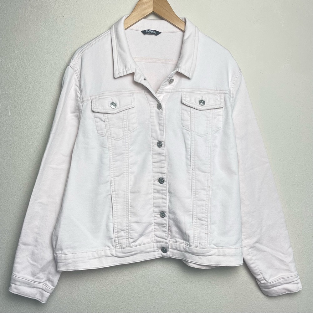 Buffalo David Bitton Pale Pink Light Weight Stretch Trucker Style Jacket XXL - Picture 3 of 12